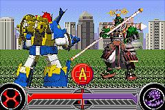 Power Rangers: Ninja Storm - GBA Screen