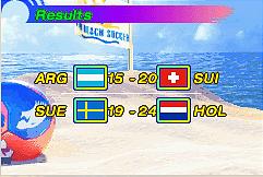 Pro Beach Soccer - GBA Screen