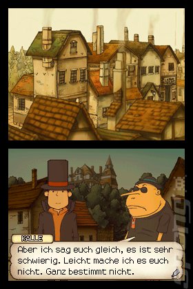 Professor Layton and the Curious Village - DS/DSi Screen