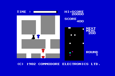 Radar Rat Race - C64 Screen