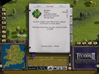 Railroad Tycoon 2: The Second Century - PC Screen