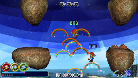 Rainbow Islands Evolution - PSP Screen