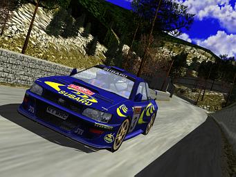 Rally Racing Simulation - PC Screen