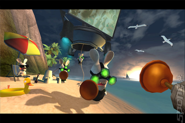 Rayman Raving Rabbids - PS3 Screen