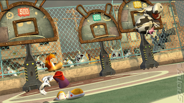 Rayman Raving Rabbids - Xbox 360 Screen