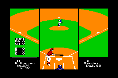 RBI Baseball 2 - C64 Screen