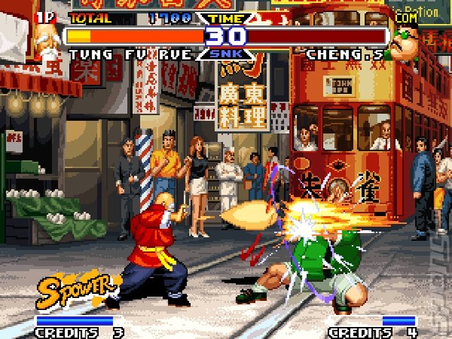 Real Bout Fatal Fury - Wii Screen