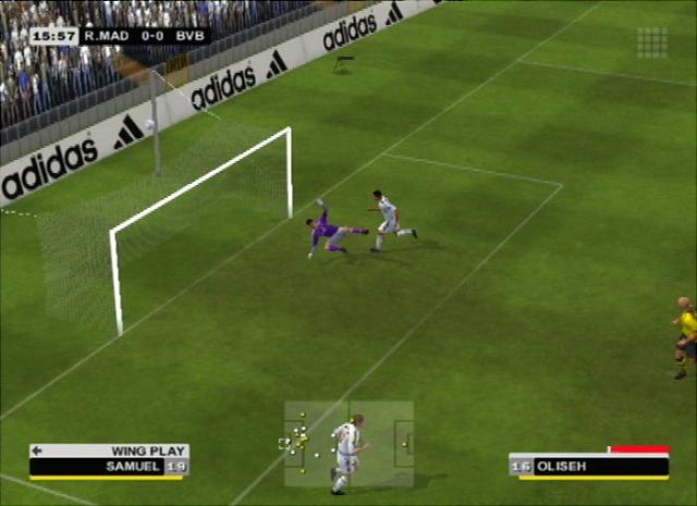 Real Madrid Club Football 2005 - PS2 Screen