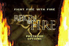 Reign of Fire - GBA Screen