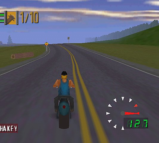 Road Rash - N64 Screen