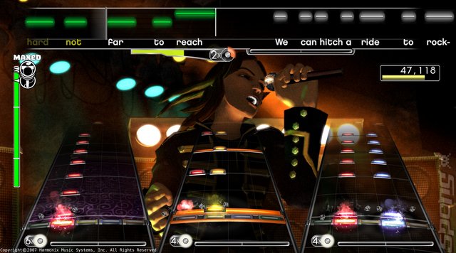 Rock Band - PS3 Screen