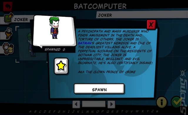 Scribblenauts Unmasked: A DC Comics Adventure - PC Screen