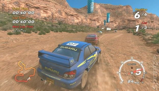 SEGA Rally - PC Screen