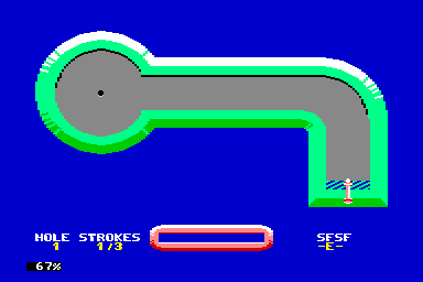 Simul Golf - C64 Screen