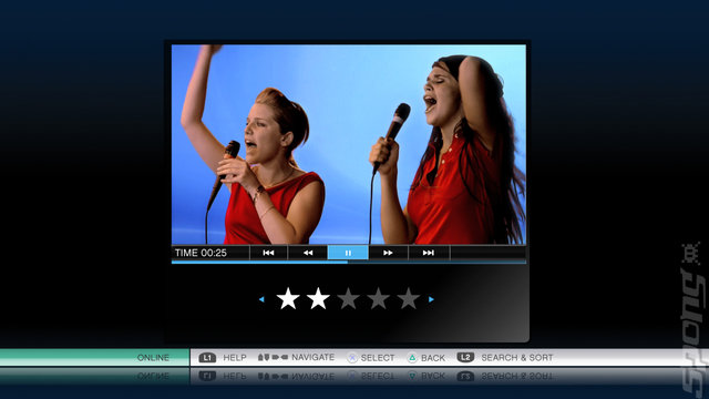 SingStar - PS3 Screen