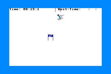 Skier-64 - C64 Screen