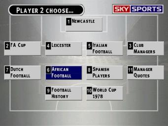 Sky Sports Football Quiz Season 02 - PlayStation Screen