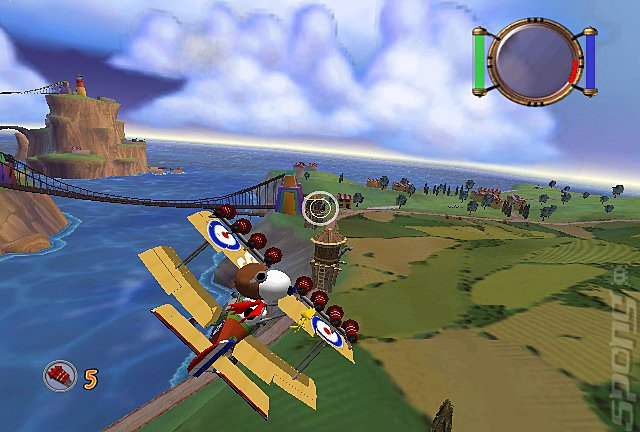 Snoopy vs. the Red Baron - PS2 Screen