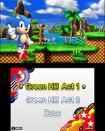 Sonic Generations - 3DS/2DS Screen