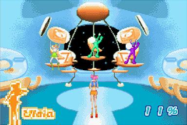 Space Channel 5: Ulala's Cosmic Attack - GBA Screen