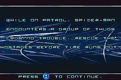 Spider-Man - GBA Screen