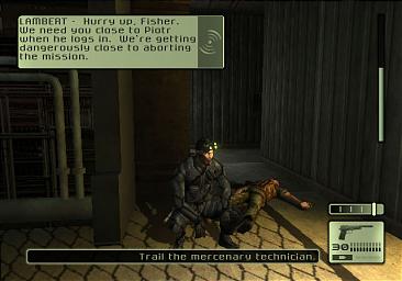 Tom Clancy's Splinter Cell - PS2 Screen