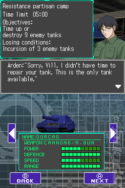 Tank Beat - DS/DSi Screen