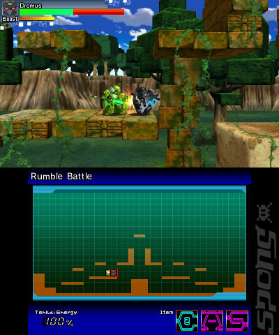 Tenkai Knights: Brave Battle - 3DS/2DS Screen