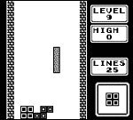 Tetris - Game Boy Screen