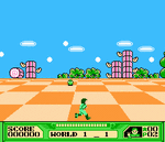 The 3-D Battles of World Runner - NES Screen