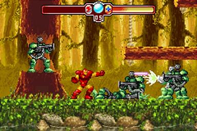 The Invincible Iron Man - GBA Screen