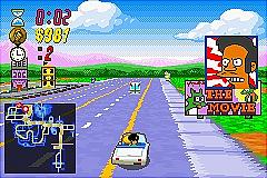 The Simpsons: Road Rage - GBA Screen