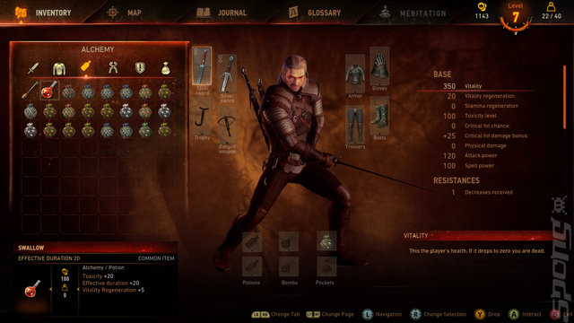 The Witcher 3: Wild Hunt - PC Screen