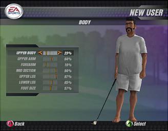 Tiger Woods PGA Tour 2004 - Xbox Screen