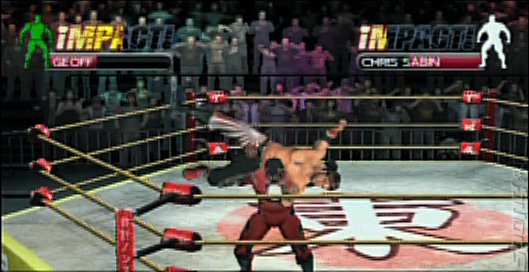 TNA Impact Cross The Line - PSP Screen