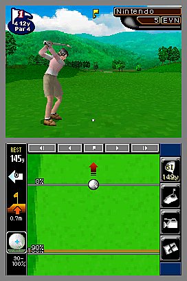 Nintendo Touch Golf Birdie Challenge - DS/DSi Screen