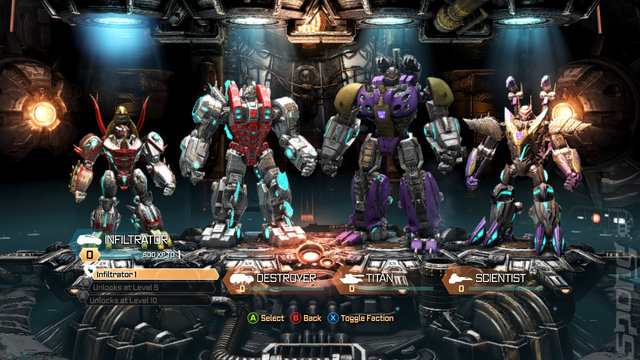 Transformers: Fall of Cybertron - Xbox 360 Screen