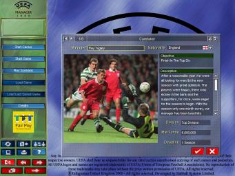 UEFA Manager 2000 - PC Screen
