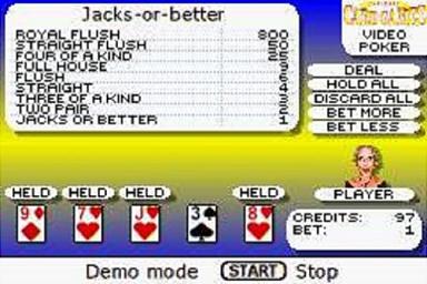 Ultimate Card Games - GBA Screen