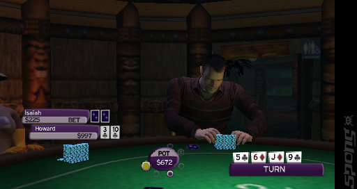 World Championship Poker 2 - PSP Screen