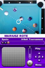 World Cup of Pool - DS/DSi Screen
