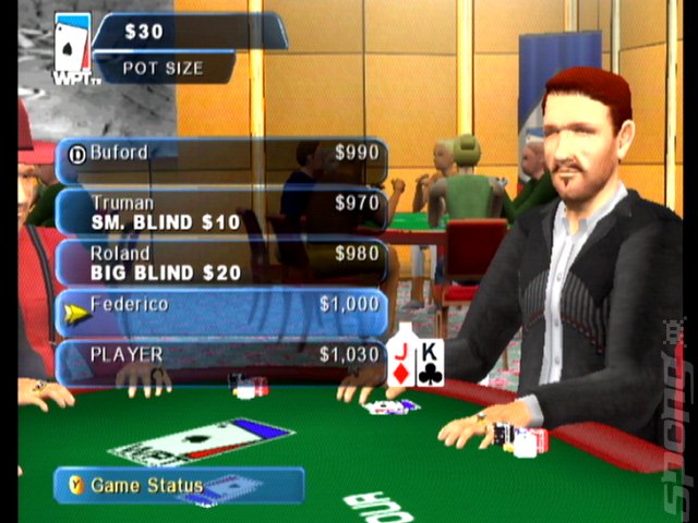 World Poker Tour - Xbox Screen