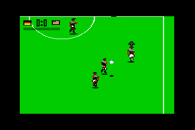 World Trophy Soccer - C64 Screen
