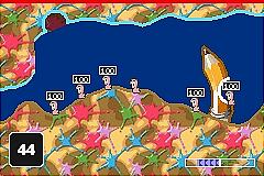 Worms World Party - GBA Screen