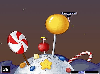 Worms World Party - Gizmondo Screen
