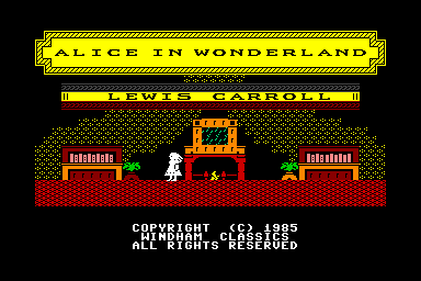 Alice in Wonderland - C64 Screen