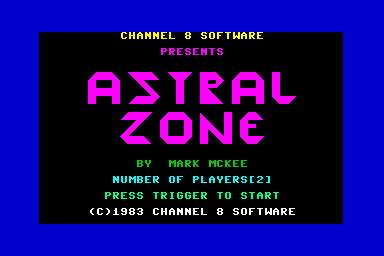 Astral Zone - C64 Screen