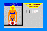 Beach Blanket Volleyball - C64 Screen
