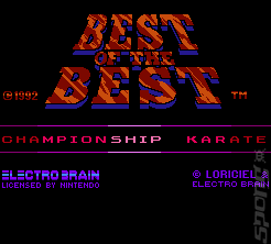 Best of the Best: Championship Karate - NES Screen