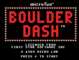 Boulder Dash - Colecovision Screen